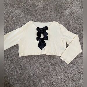 Reversible Sweater With Satin Bows